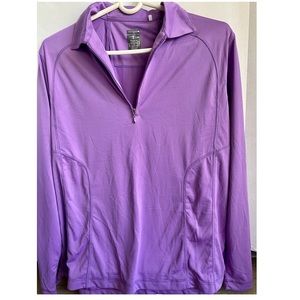 Quarte Zip Coverstich Jersey